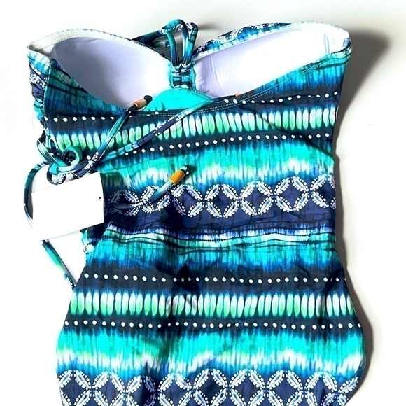 New Bleu by Rod Beattie Draped Bandeau
Tankini Top - Navy Blue 8 New swinsuit - Picture 8 of 15